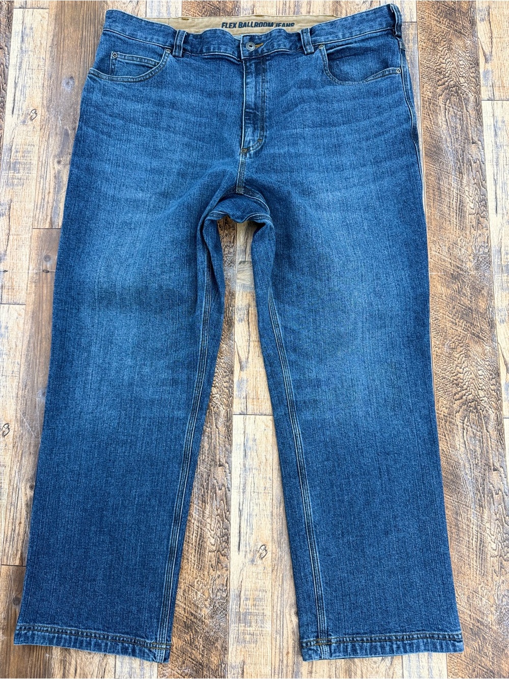 Men's Duluth Flex Ballroom Jeans, Relaxed Fit, Heavy Denim, Size 42x30